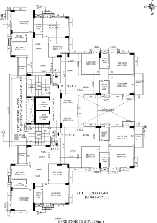  shivam apartment Shivam Apartment Cluster Plan