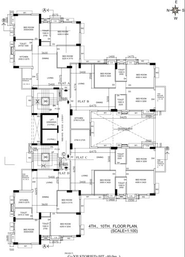  shivam-apartment Shivam Apartment Cluster Plan