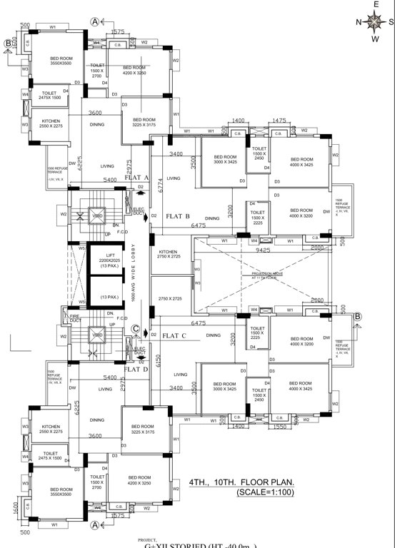  shivam apartment Shivam Apartment Cluster Plan