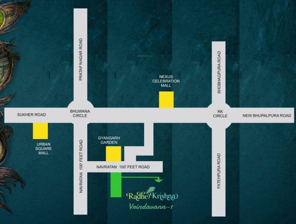  radhe-krishna-vrindavann-1 Location Plan
