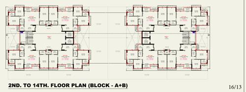  one-fifty-one One Fifty One Block A& B Cluster Plan from 2nd to 14th Floor