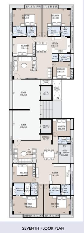  grace Grace Cluster Plan for 7th Floor