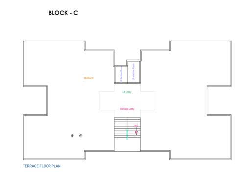  shubh-heights Shubh Heights Block C Cluster Plan from 1st to 7th Floor