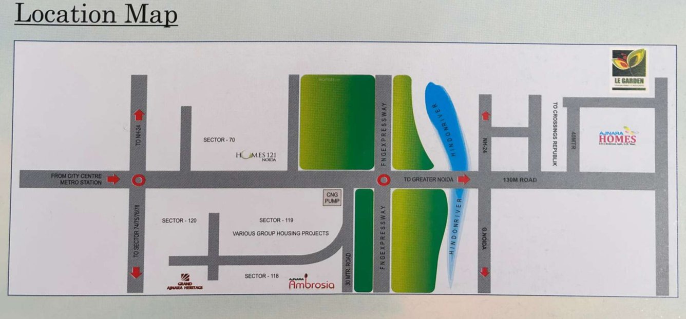  le garden phase 3 tower k l m & n Location Plan
