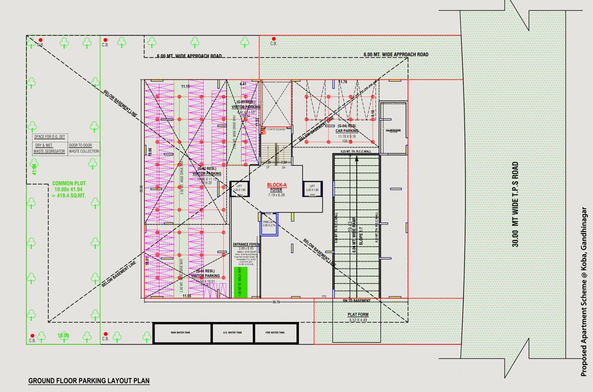  shyamvan Tower A Cluster Plan for ground Floor