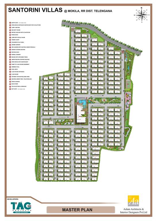  santorini villas Master Plan