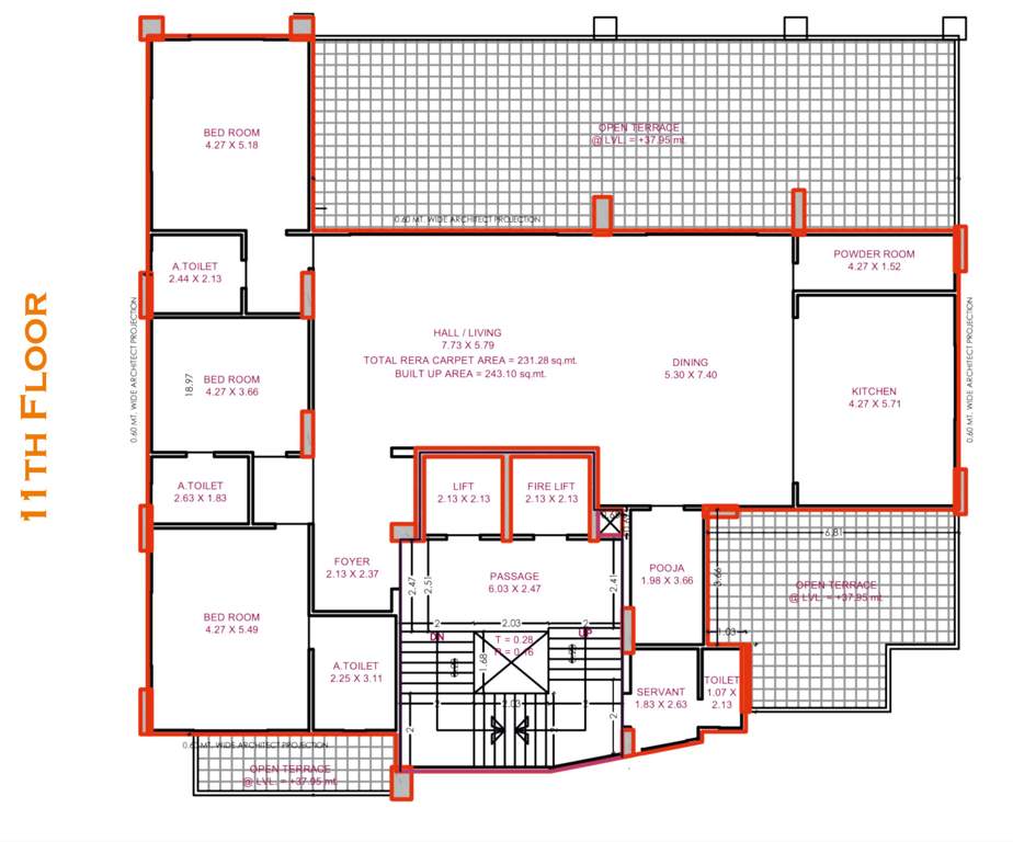  jolly the river moon Jolly The River Moon Cluster Plan for 11th Floor