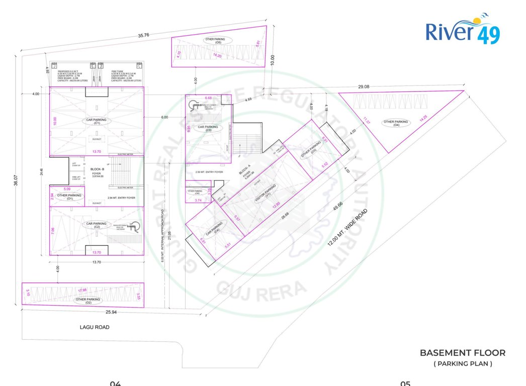  river 49 Tower B Cluster Plan for Besment