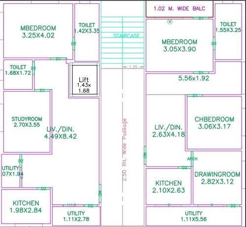  parnika-elites Parnika Elites Cluster Plan from 1st to 5th Floor