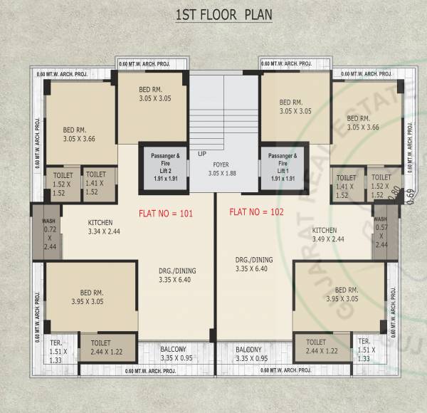  s-b-blessings S B Blessings Cluster Plan for 1st Floor