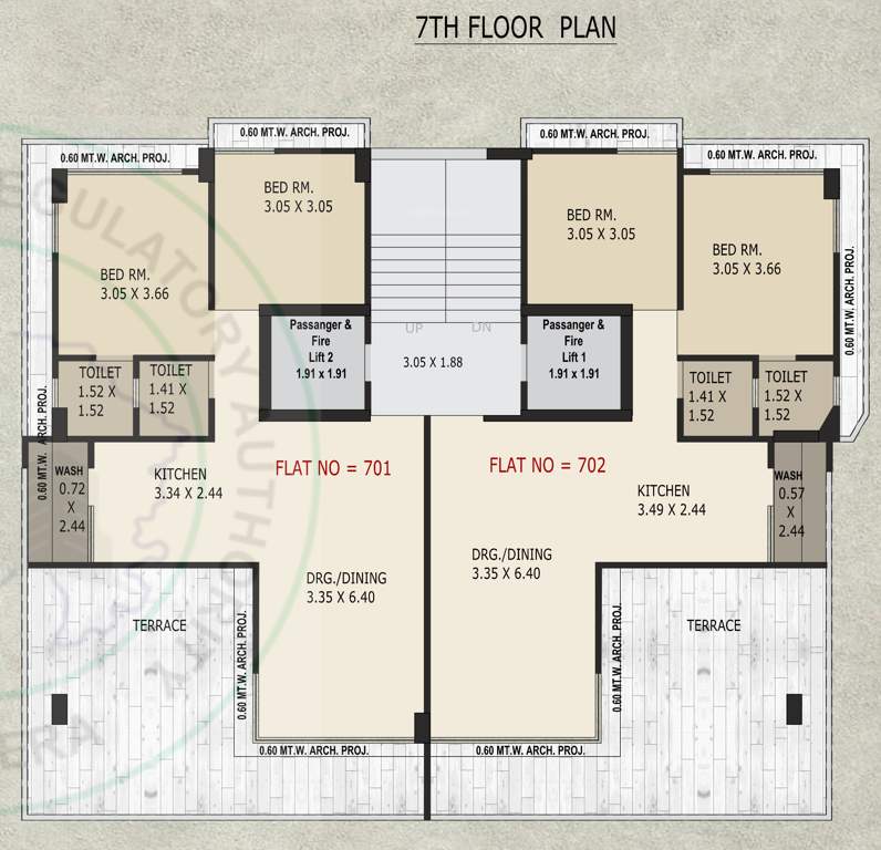  s b blessings S B Blessings Cluster Plan for 7th Floor