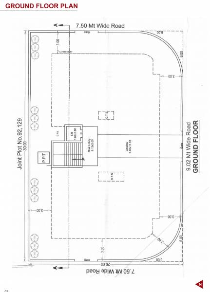Block 1 Cluster Plan for ground Floor sumukh-residency Block 1 Cluster Plan for ground Floor
