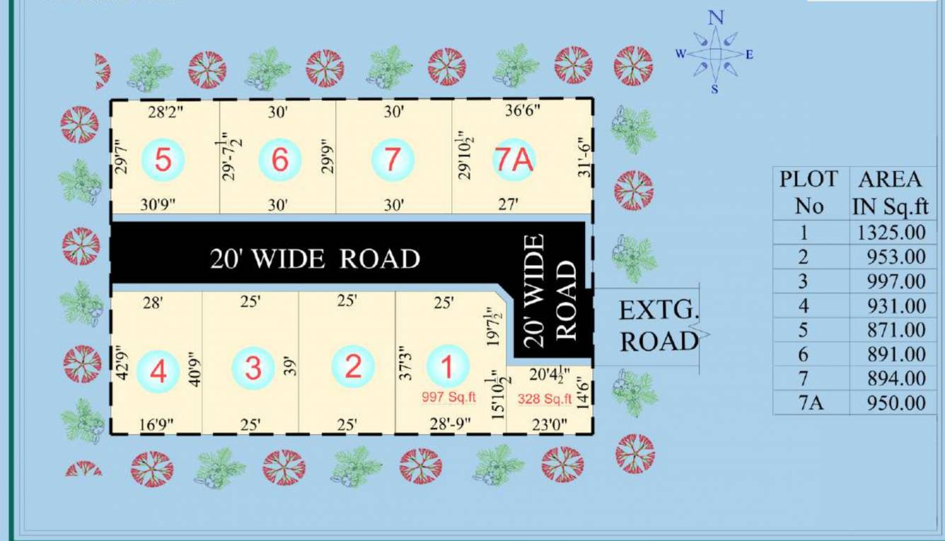  sai jp nagar Layout Plan
