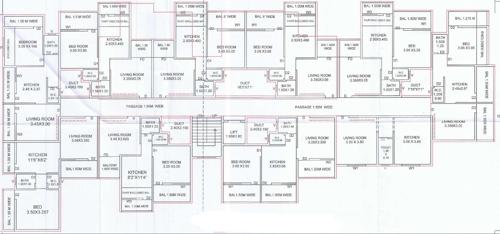  sai-residency-apartments A 2 Flat Building Cluster Plan from 1st to 7th Floor