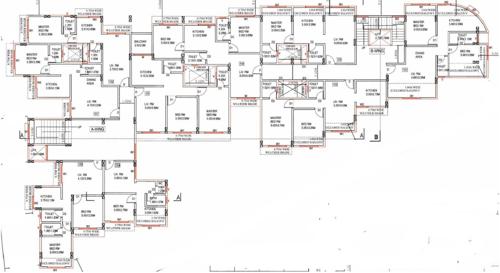 Cluster Plan from 1st to 4th Floor sahjeevan-sahakari-gruhnirman-sanstha-ltd Cluster Plan from 1st to 4th Floor