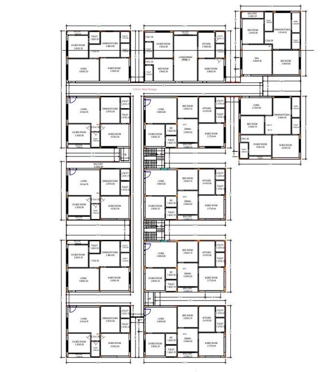  ganesh sumanjali Cluster Plan from 1st to 5th Floor