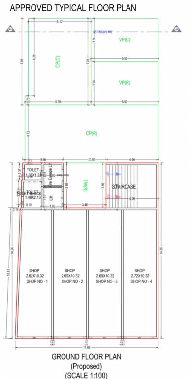  square 2 Magnum Square 2 Cluster Plan for ground Floor