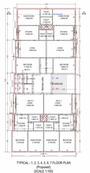  square-2 Magnum Square 2 Cluster Plan from 1st to 7th Floor