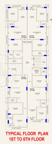  upnishad-vraj A Cluster Plan from 1st to 6th Floor