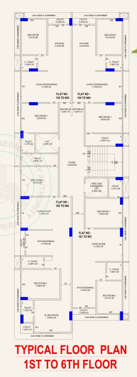 upnishad vraj A Cluster Plan from 1st to 6th Floor