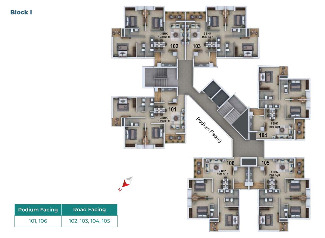  heights phase 2 g h i j k l BLOCK I Cluster Plan
