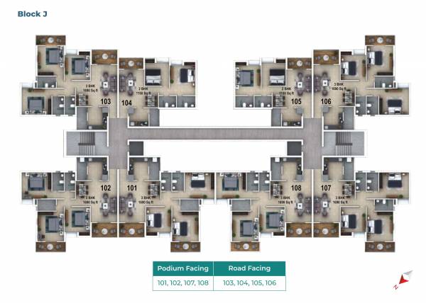  heights-phase-2-g-h-i-j-k-l BLOCK J Cluster Plan