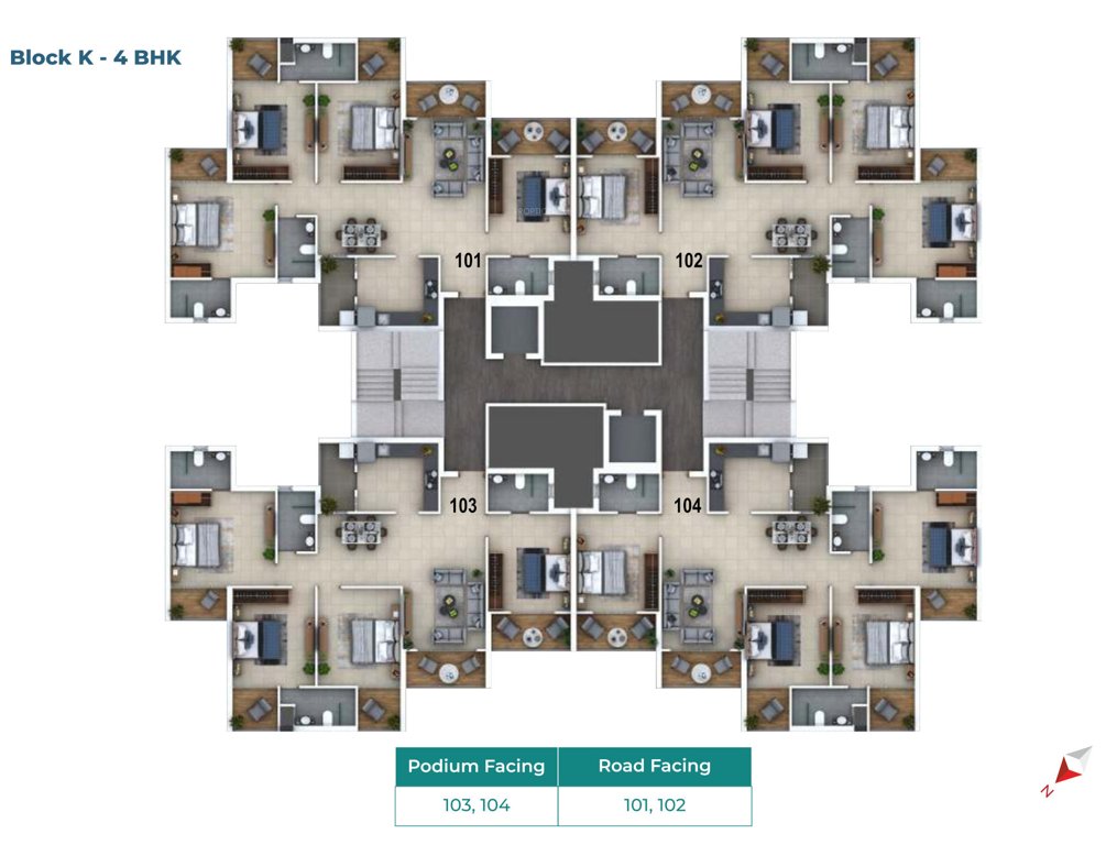  heights phase 2 g h i j k l BLOCK K Cluster Plan