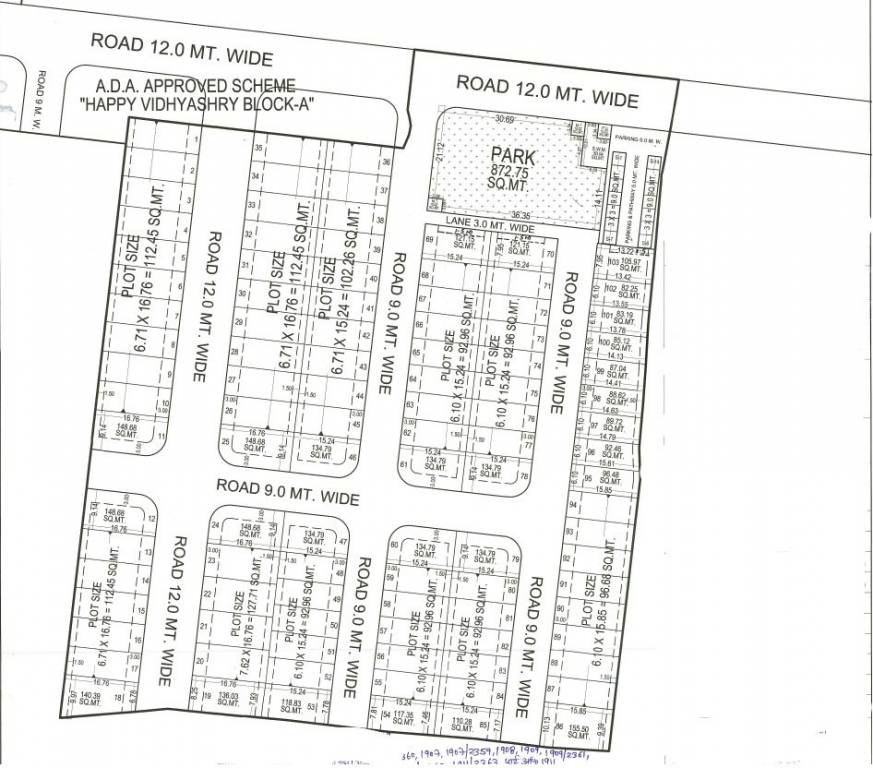  happy vidhyashry block c Layout Plan