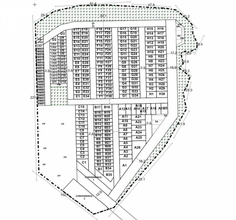 satyam aero city Layout Plan