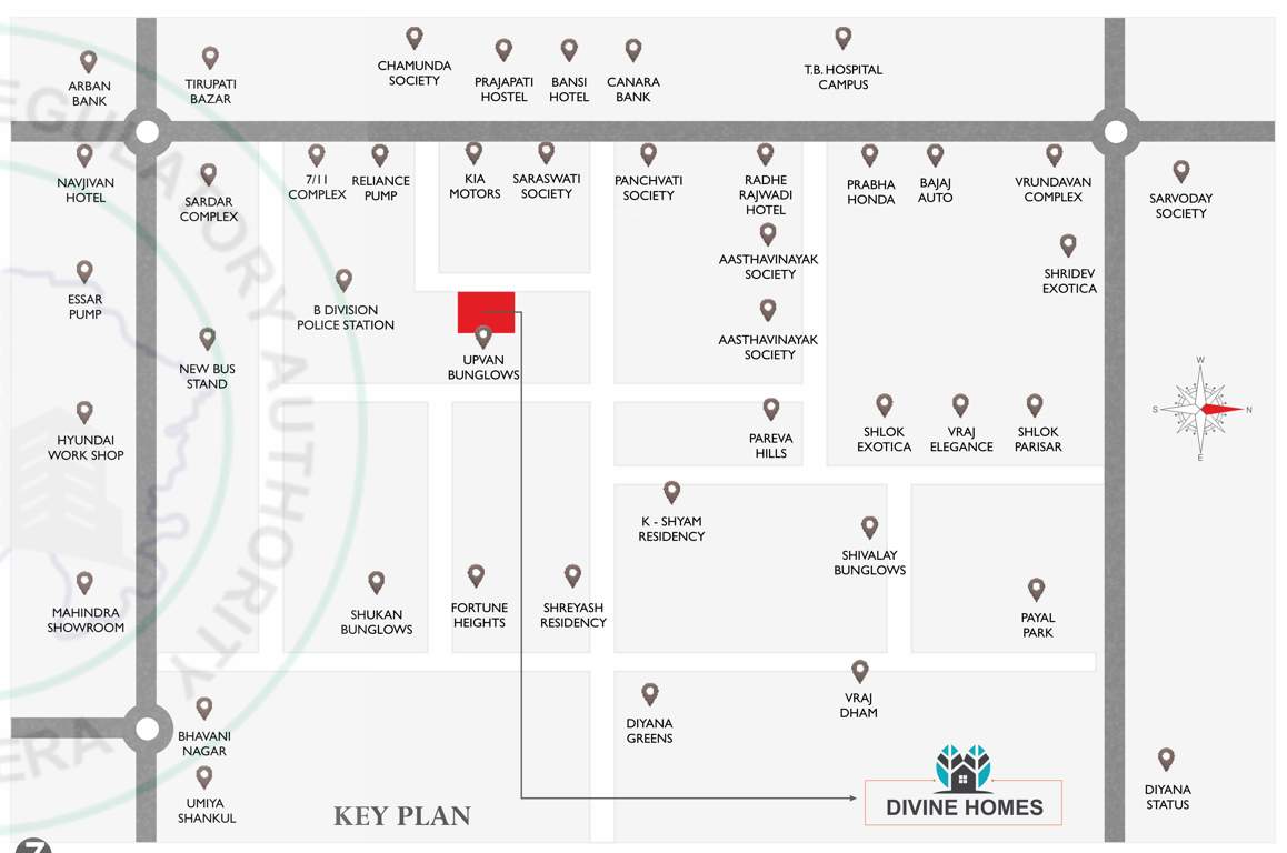  divine homes Location Plan