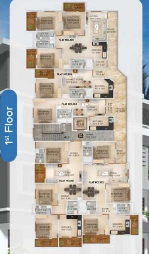Venkateshwara Residency Cluster Plan for 1st Floor venkateshwara-residency Venkateshwara Residency Cluster Plan for 1st Floor