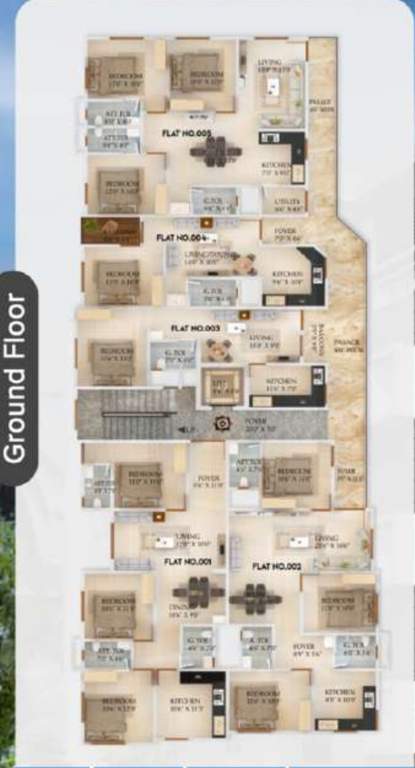  venkateshwara residency Venkateshwara Residency Cluster Plan for ground Floor