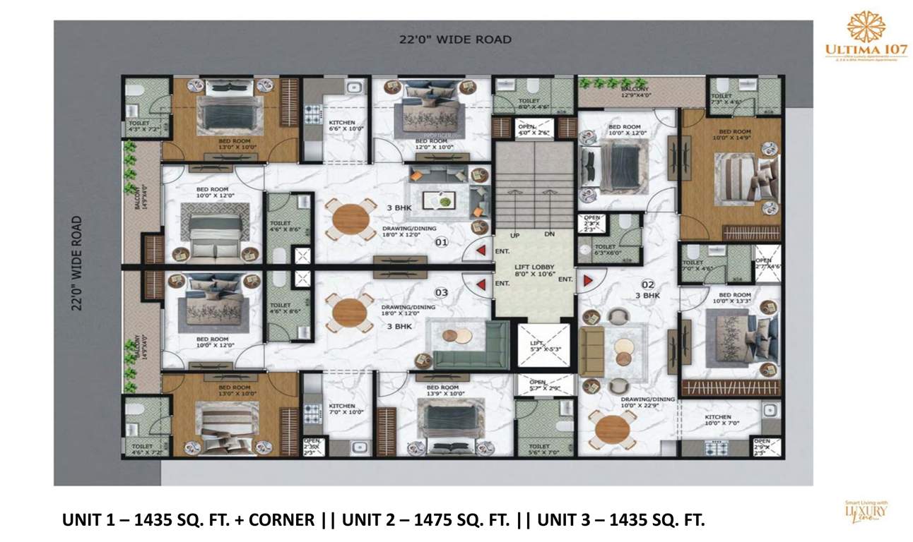  arenaa heights the ultima 107 Arenaa Heights The Ultima 107 Block A Cluster Plan