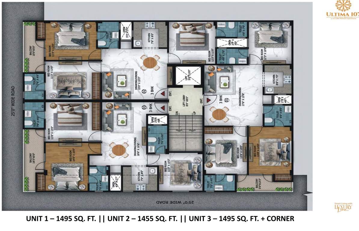  arenaa heights the ultima 107 Arenaa Heights The Ultima 107 Block D Cluster Plan from 1st to 3rd Floor