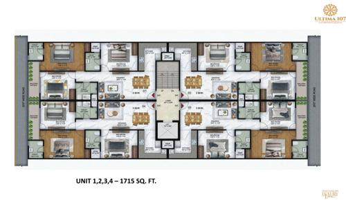  arenaa-heights-the-ultima-107 Arenaa Heights The Ultima 107 Block E Cluster Plan from 1st to 4th Floor