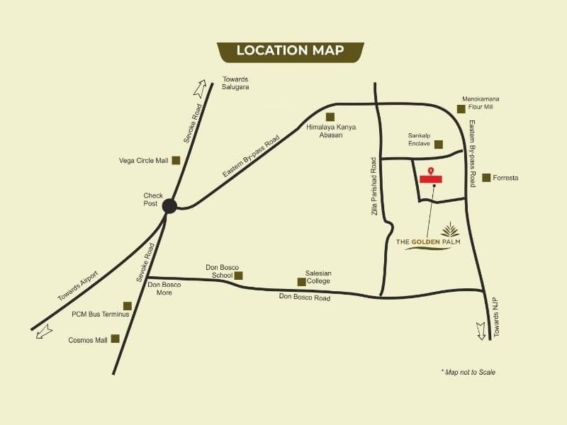  the golden palm Location Plan