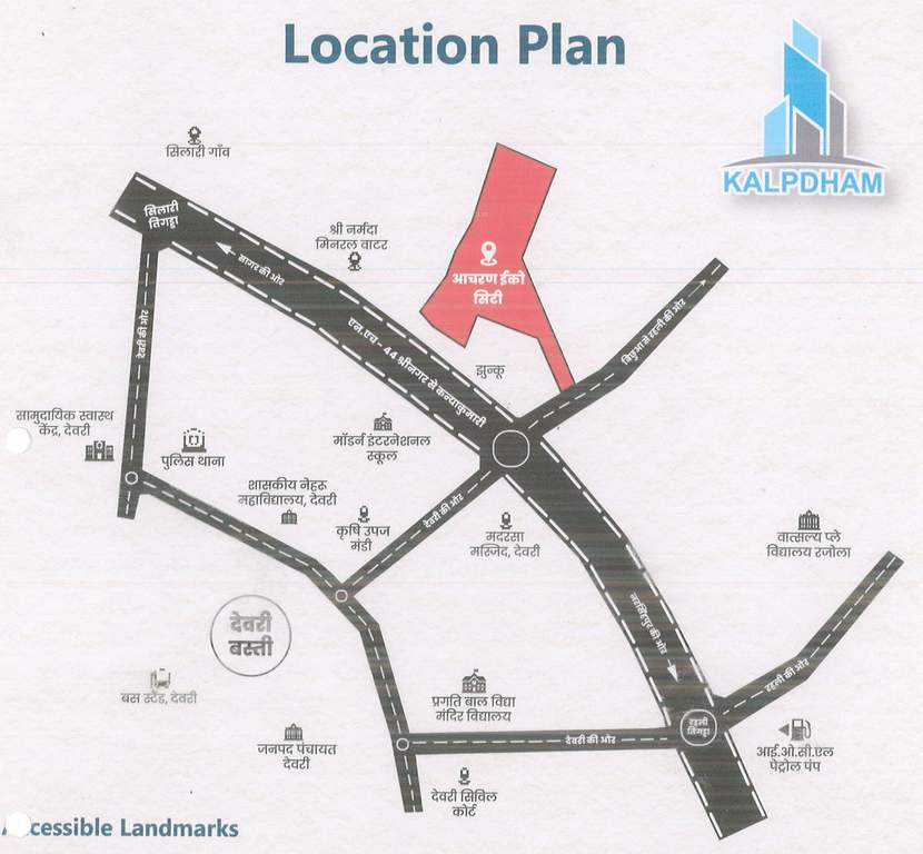  aacharan eco city devri Location Plan