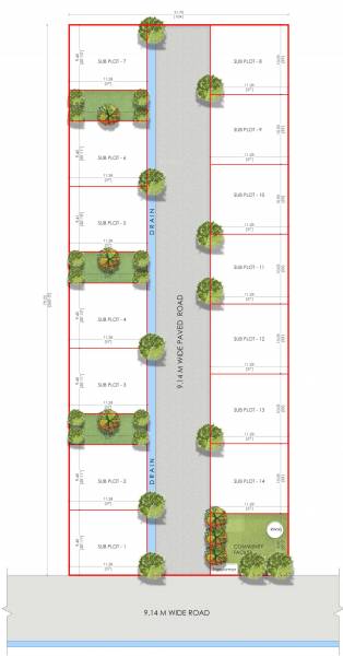 Layout Plan sai-subrat-greens Layout Plan
