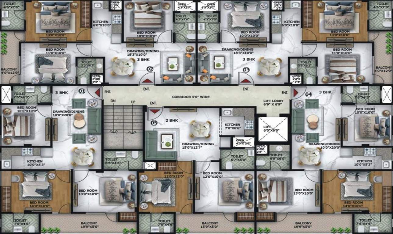  oynx arenaa heights the ultima 107 Tower A Cluster Plan