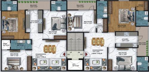 Tower B Cluster Plan oynx-arenaa-heights-the-ultima-107 Tower B Cluster Plan