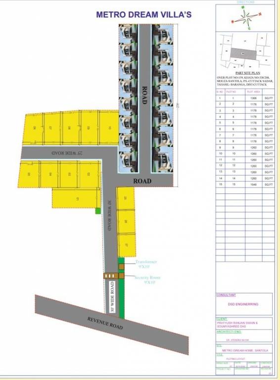 metro dream villa Layout Plan