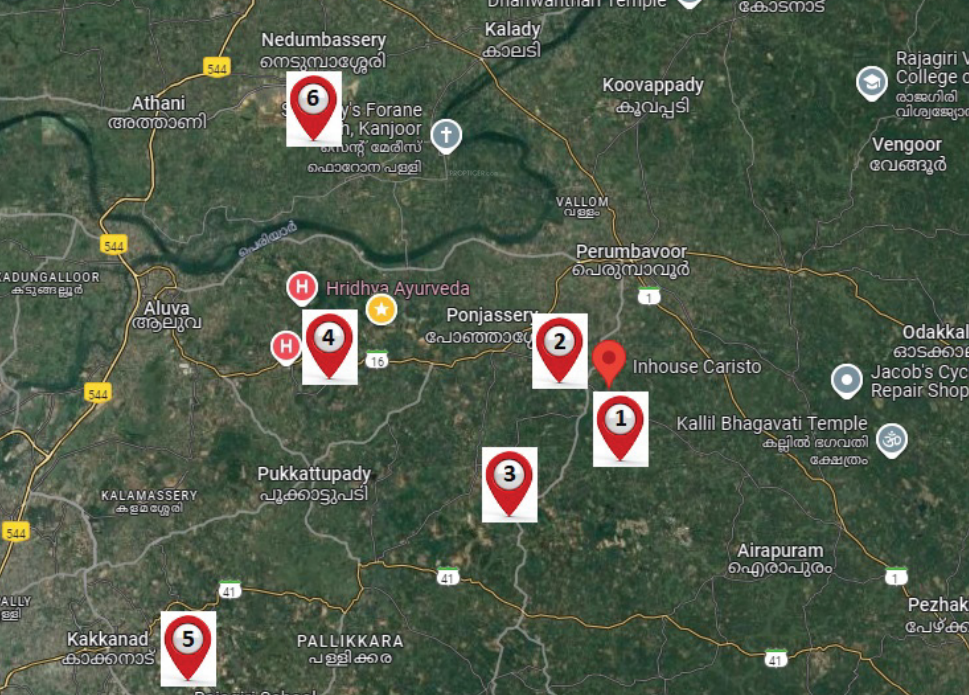 caristo Location Plan