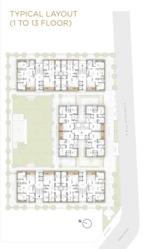  revanta Revanta Block A, B, C & D Cluster Plan from 1st to 13th Floor