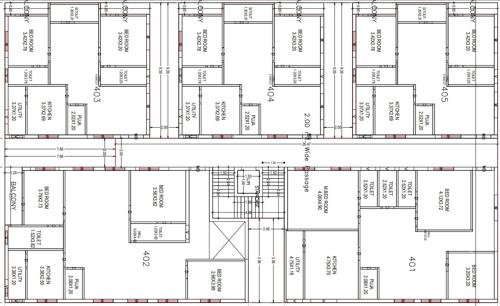  gokul-towers Cluster Plan from 1st to 4th Floor