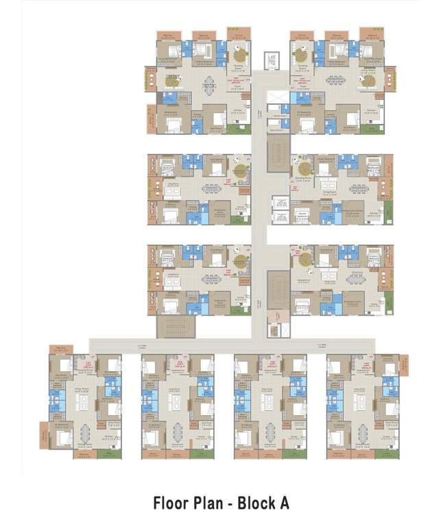 shangrila apartments Prakruthi Shangrila Apartment A Cluster Plan