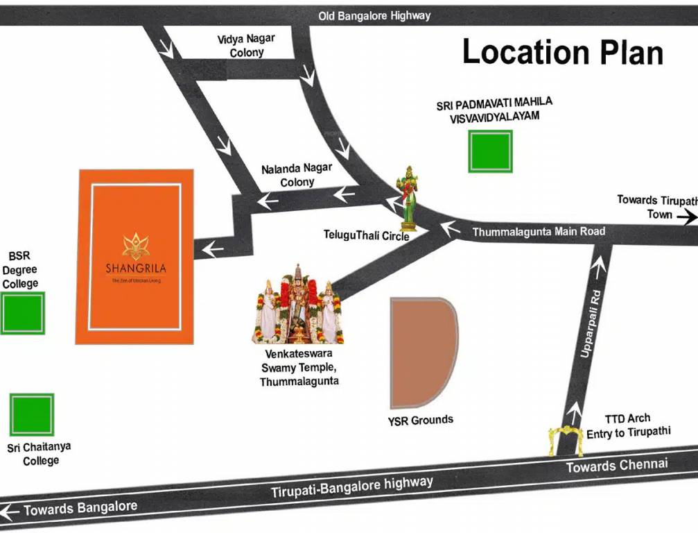  shangrila apartments Location Plan