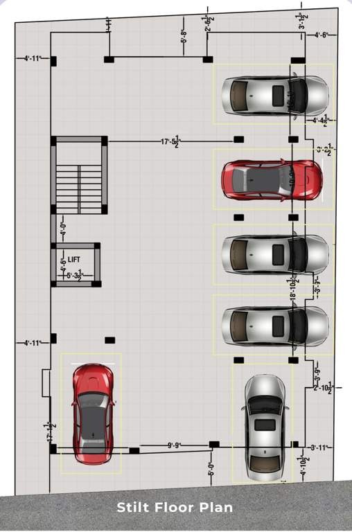  santhosh flats Santhosh Flats Cluster Plan for ground Floor