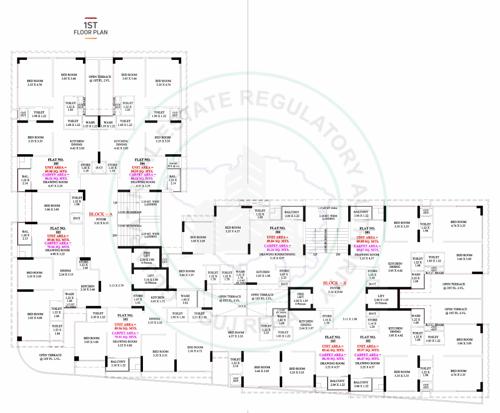  avinya-one Tower A, B Cluster Plan for 1st Floor