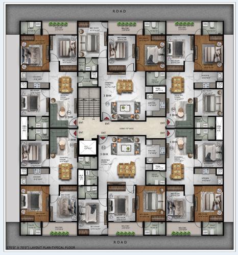Royal 107 Cluster Plan from 1st to 6th Floor royal-107 Royal 107 Cluster Plan from 1st to 6th Floor