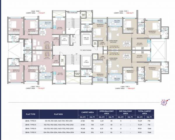  west-world Tower - 4 Cluster Plan